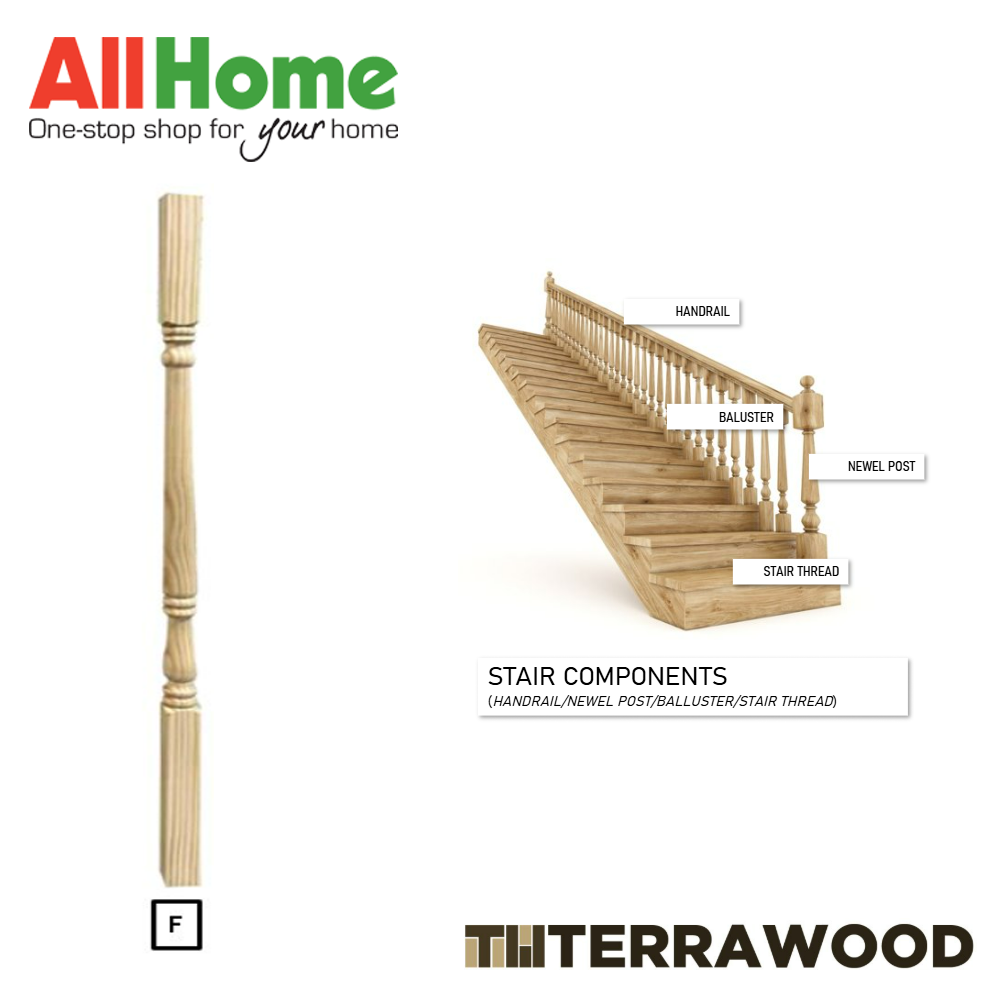 Terrawood Baluster F 40x40x910mm
