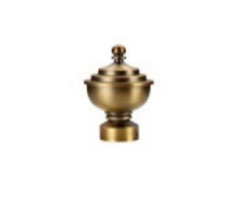 STYLE & COLLECTION Curtain Rod Single Painted Choco 0.6m - 1.2m 19mm Alvin