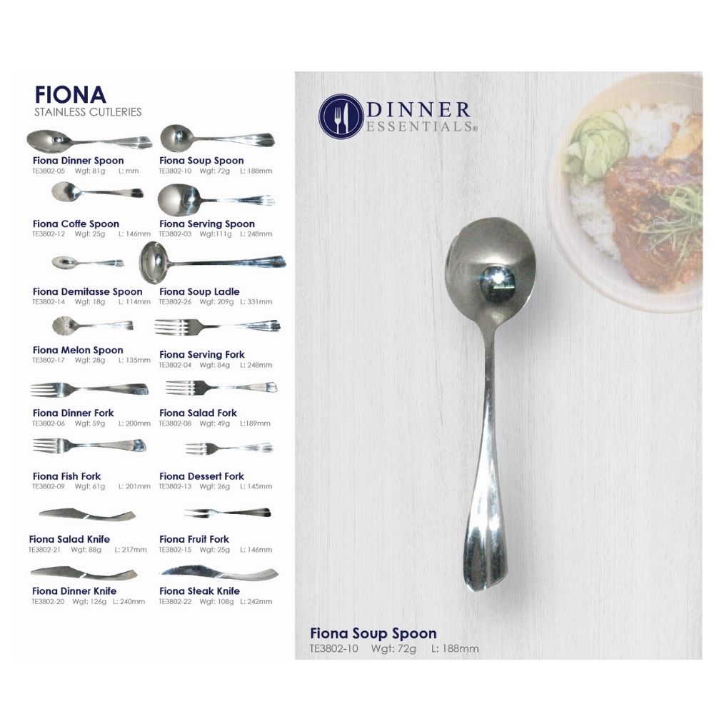 Dinner Essential Fiona soup spoon 188mm