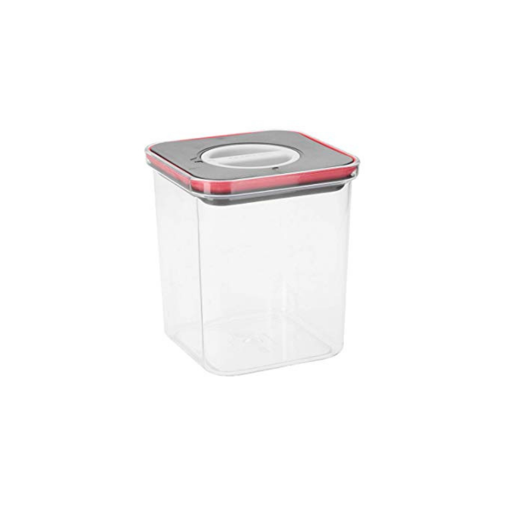 NEOFLAM Smart Seal Container Square, Food Storage 1.4 Liter Black
