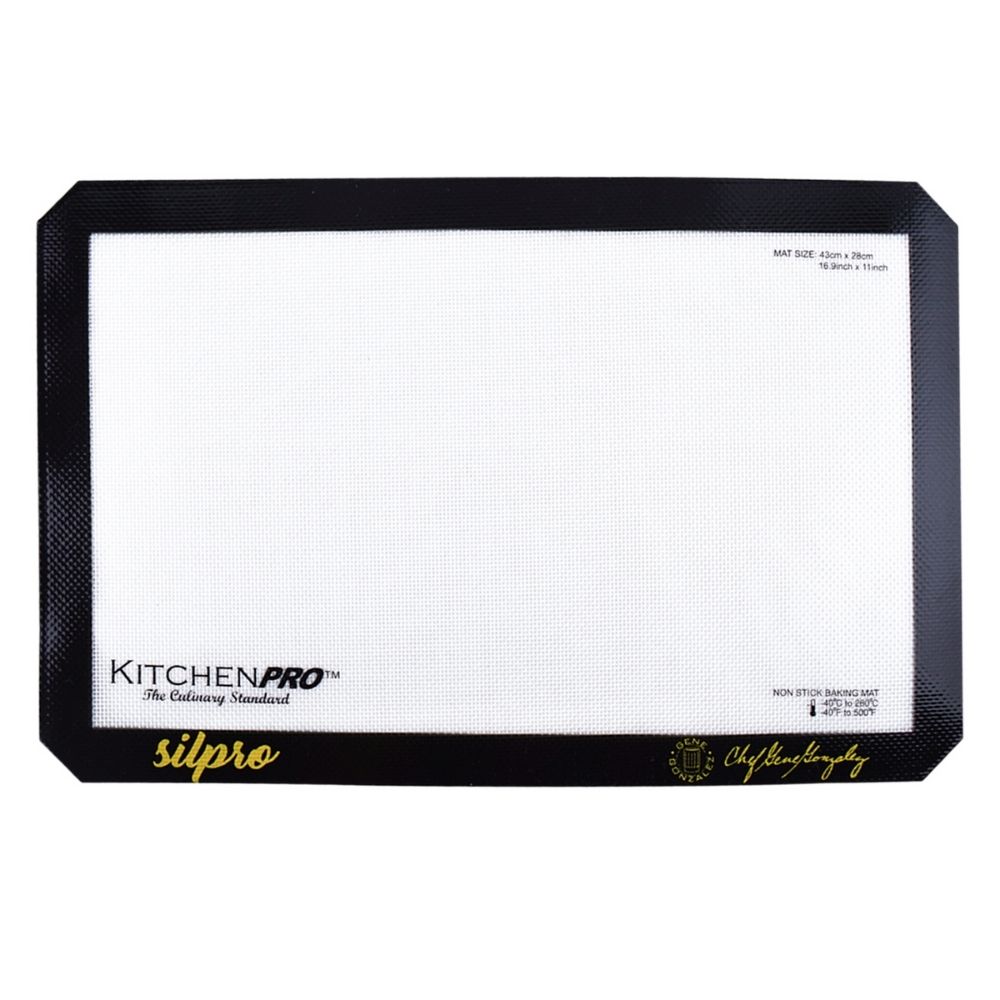 KITCHEN PRO Non-stick Reusable Silicone Baking Mat - Plain 43 X 28cm