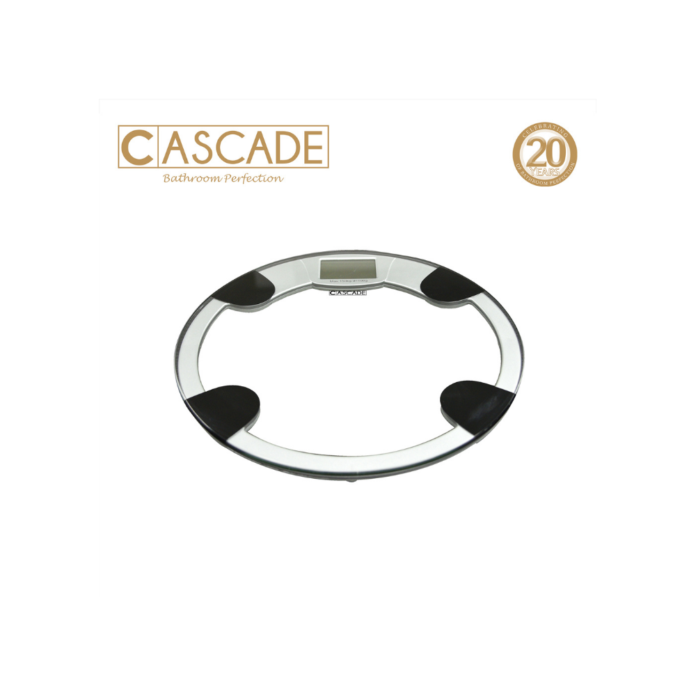 CASCADE Round Automatic Digital Bathroom Scale, Weighing scale