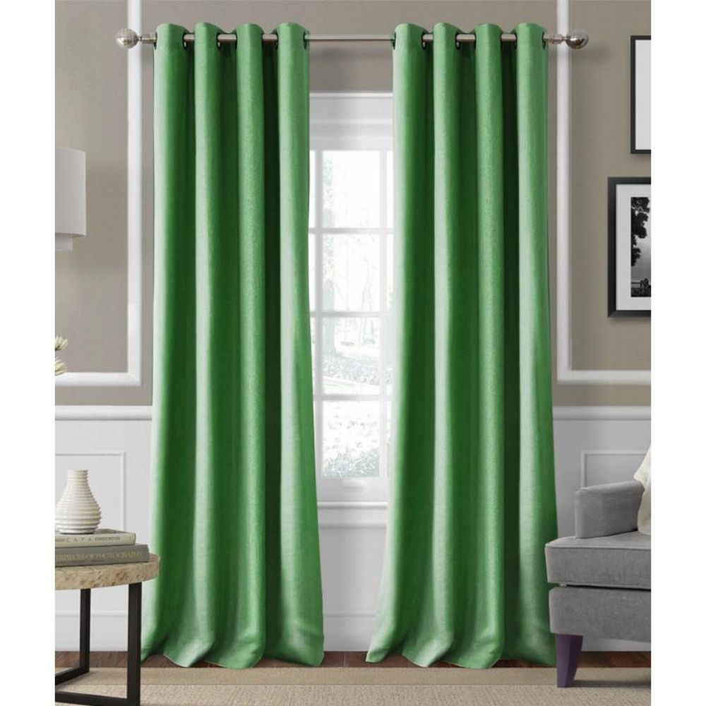 HOMETHREADS Window Curtain 50x84 Green