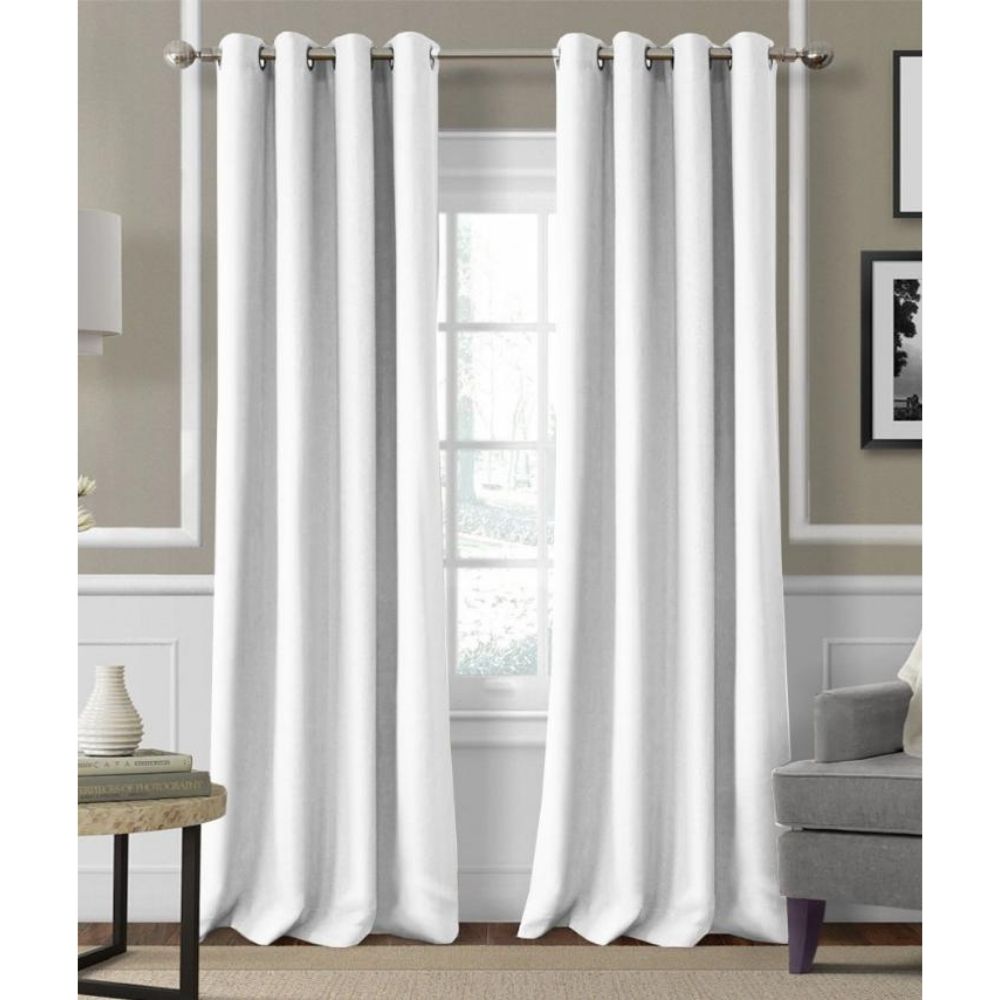 HOMETHREADS Window Curtain 50x84 White
