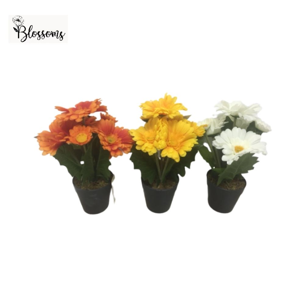 Potted Artificial Gerbera Flower