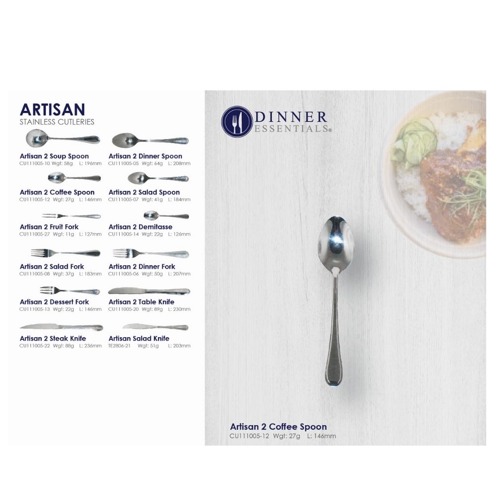Dinner Essential Artistan 2 Coffee Spoon 146mm