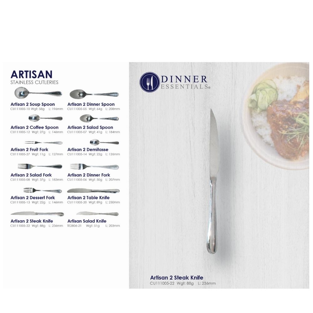Dinner Essential Artistan 2 Steak Knife 236mm
