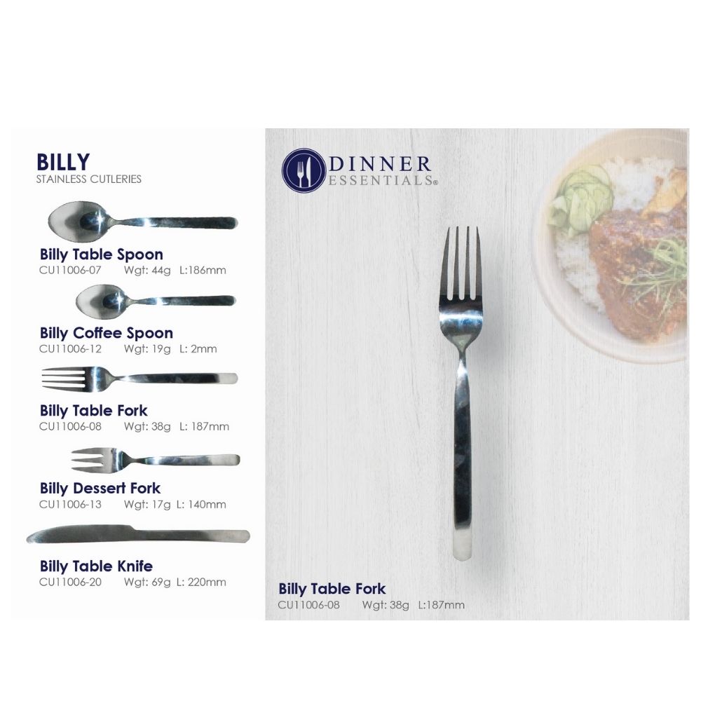 Dinner Essential Billy Table Fork 187mm