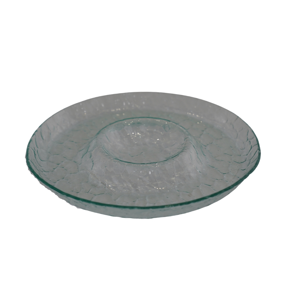 Dinner essentials Round Glass Serving Tray