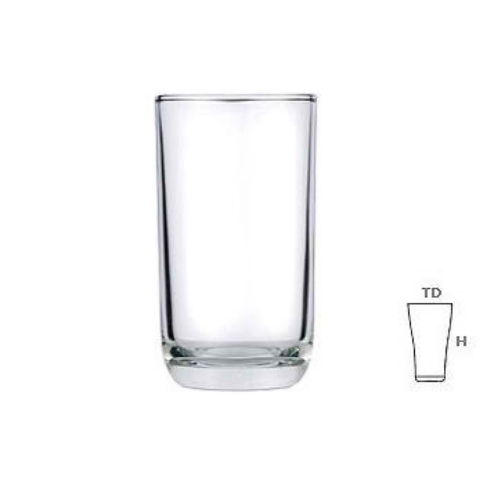 Lucky Glass Long Trendy Drinking Glass Tumbler Drinkware 280ml
