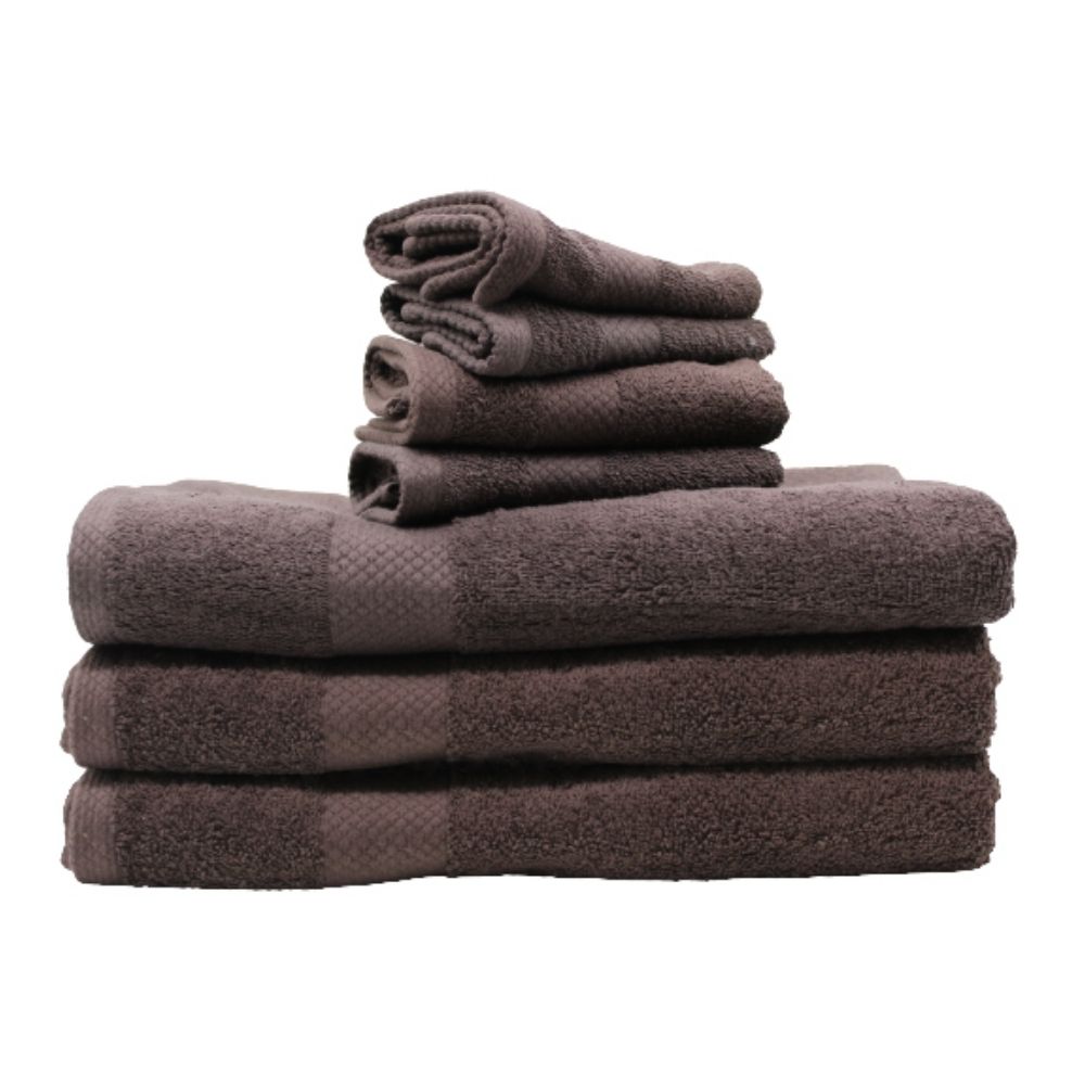 LINENS N' THINGS Face Towel Olivia Collection 12" x 12" Espresso