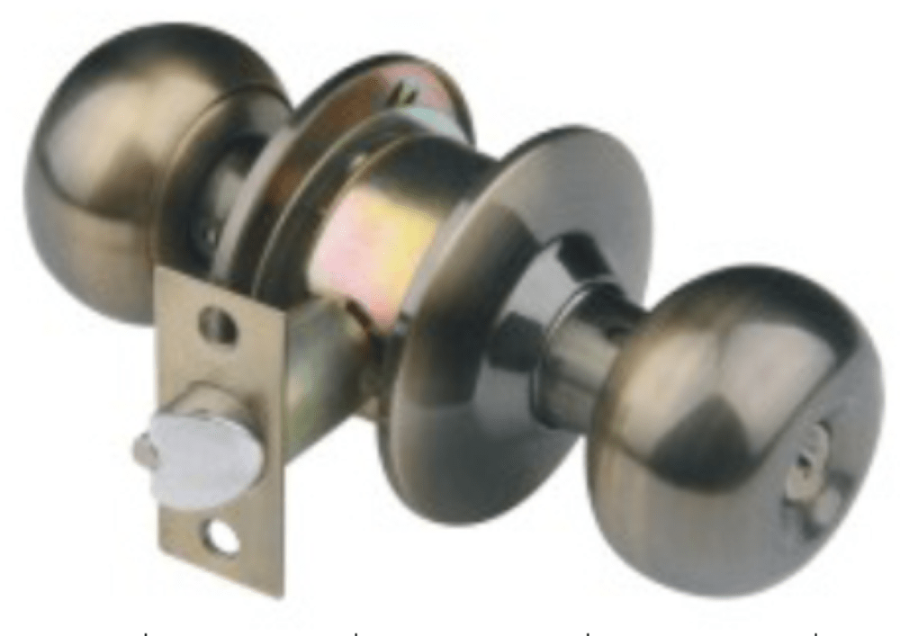 Markel 5791Bk-Ab Doorknob Privacy Lockset Keyless