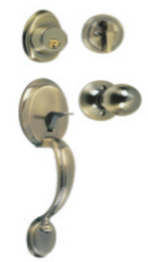 Markel 8053Ab Doorknob Handle Set Antique Brass