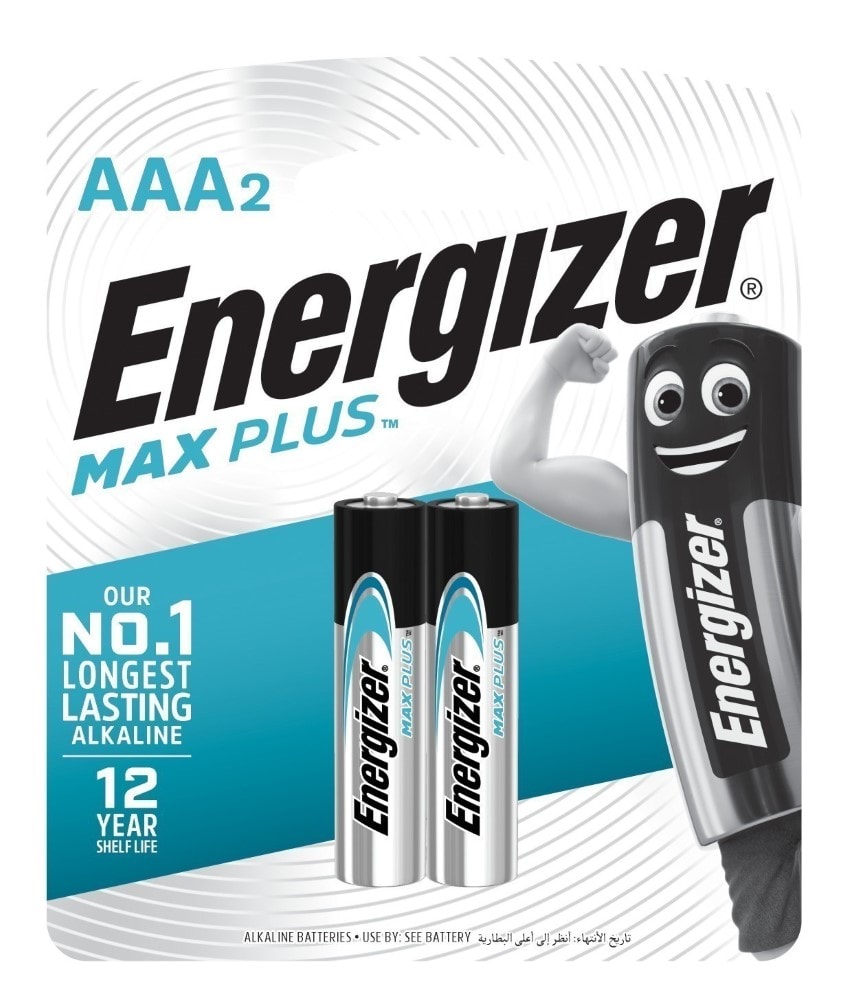 Energizer Alkaline Battery Ep92Bp2 Max Plus AAA by 2s