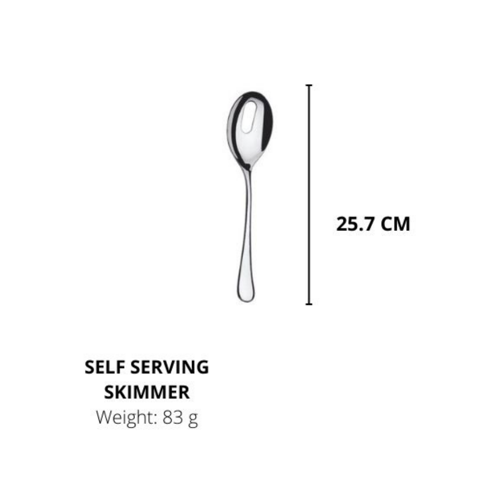 Lianyu Stainless Steel, Durable Metal,Self Serving Skimmer,Silverware 25.7CM