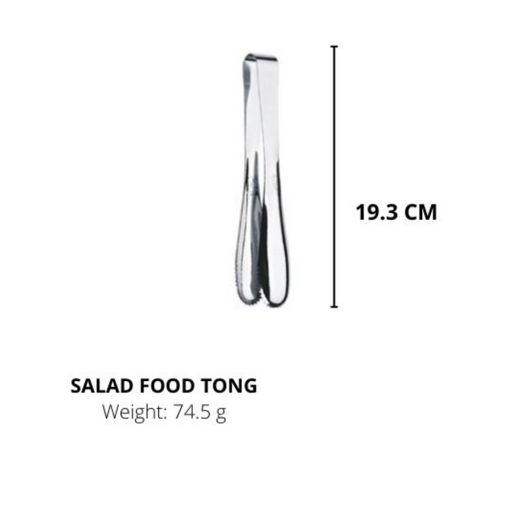 Lianyu Stainless Steel, Durable Metal,Salad Food Tong,Silverware 19.3CM