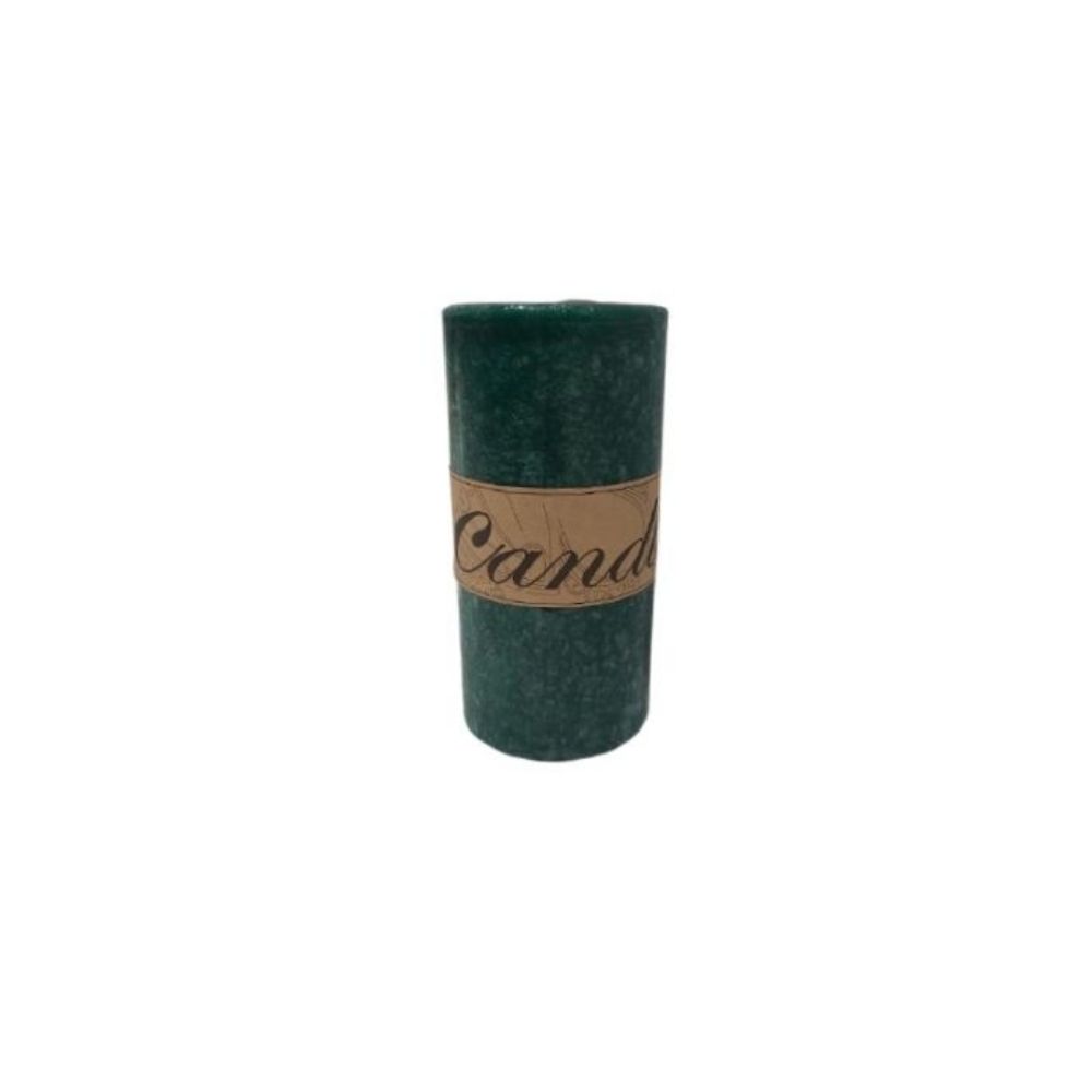 Scented Pillar Candle Green Big