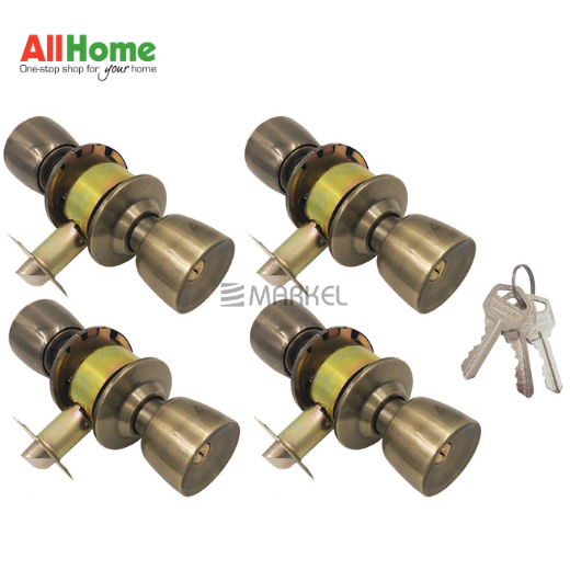 Markel Adk3-Me001/4Ab Doorknob Cylindrical 4Keys