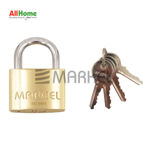 Markel Apl4O Brass Padlock Short Shackle 40mm