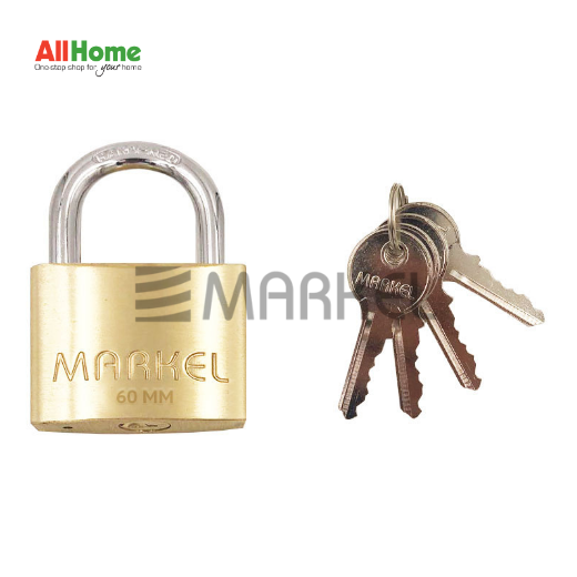 Markel Apl6O Brass Padlock Short Shackle 60mm