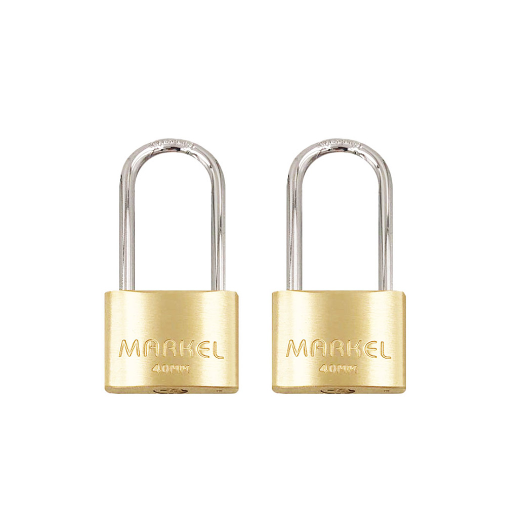 Markel Apl2Kls4O 2-Keys Padlock Long Shackle 40mm
