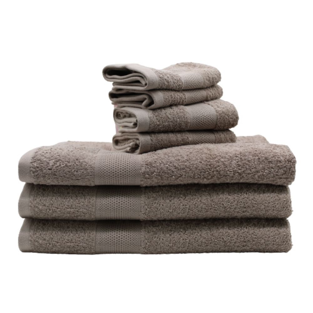 LINENS N' THINGS Face Towel Harper Collection 12" x 12" Simple Taupe