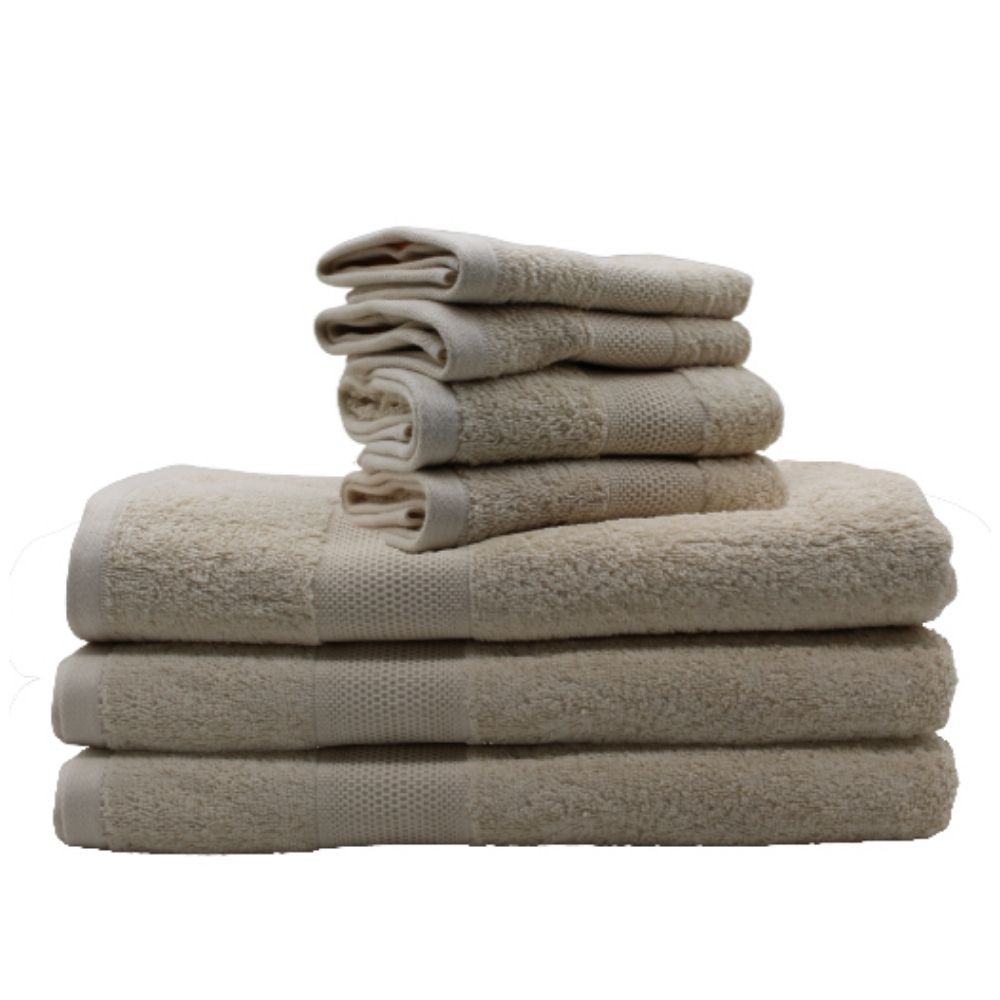 LINENS N' THINGS Face Towel Harper Collection 12" x 12" Ecru