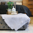 SNUGGLES Blanket Polar Fleece Scalloped 60" x 90" lavander