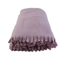 SNUGGLES Blanket Polar Fleece Scalloped 60" x 90" old rose