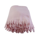 SNUGGLES Blanket Polar Fleece Scalloped 60" x 90" Fleshy Pink