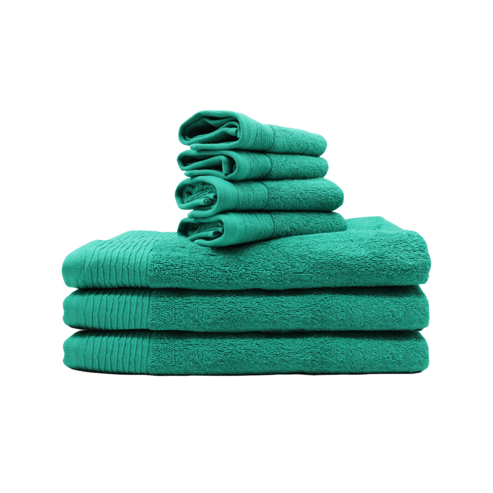 LINENS N' THINGS Face Towel Charlotte Collection 12" x 12" Ultramarine Green