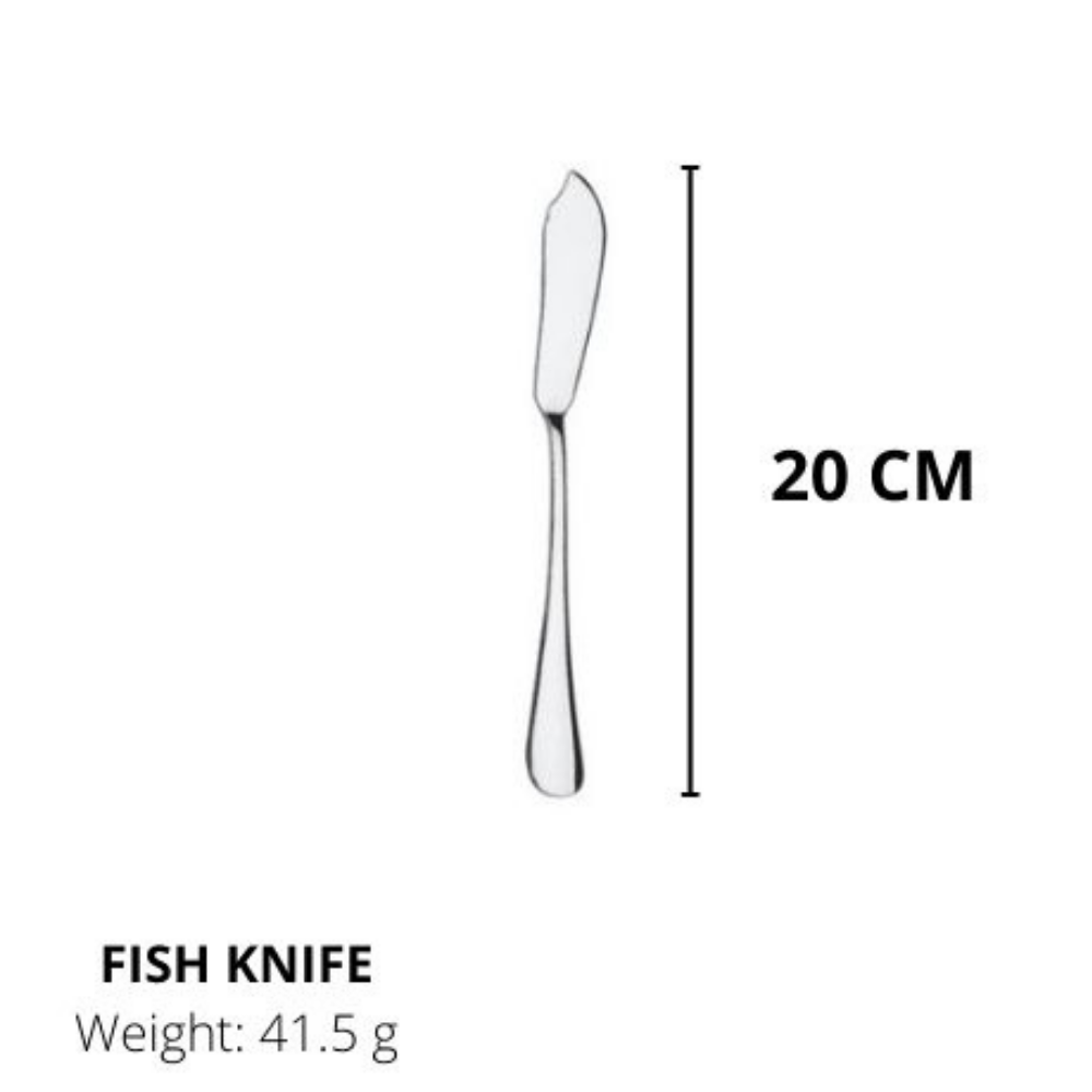 Lianyu Stainless Steel Knife, Durable Metal Knife,Fish Knife Silverware Knife