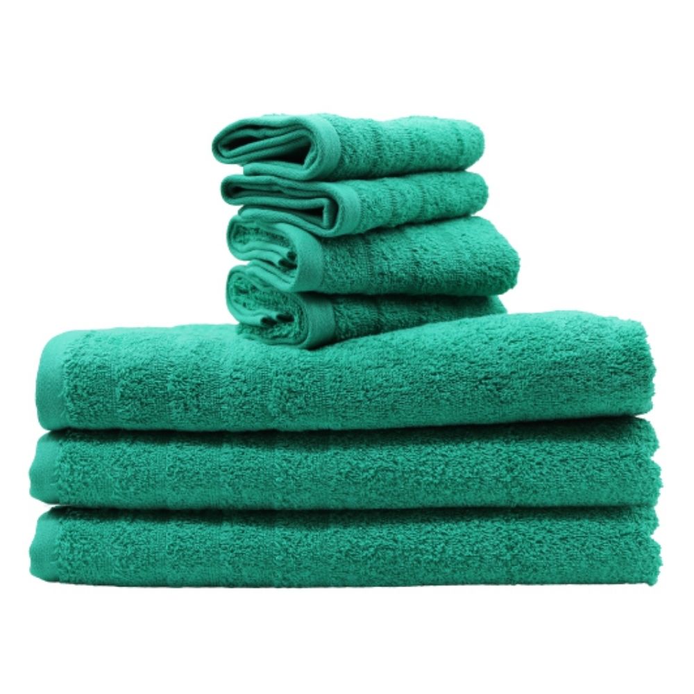 LINENS N' THINGS Face Towel Amelia Collection 12" x 12" Ultramarine Green