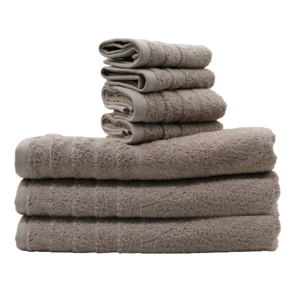 LINENS N' THINGS Face Towel Amelia Collection 12" x 12" Simply Taupe