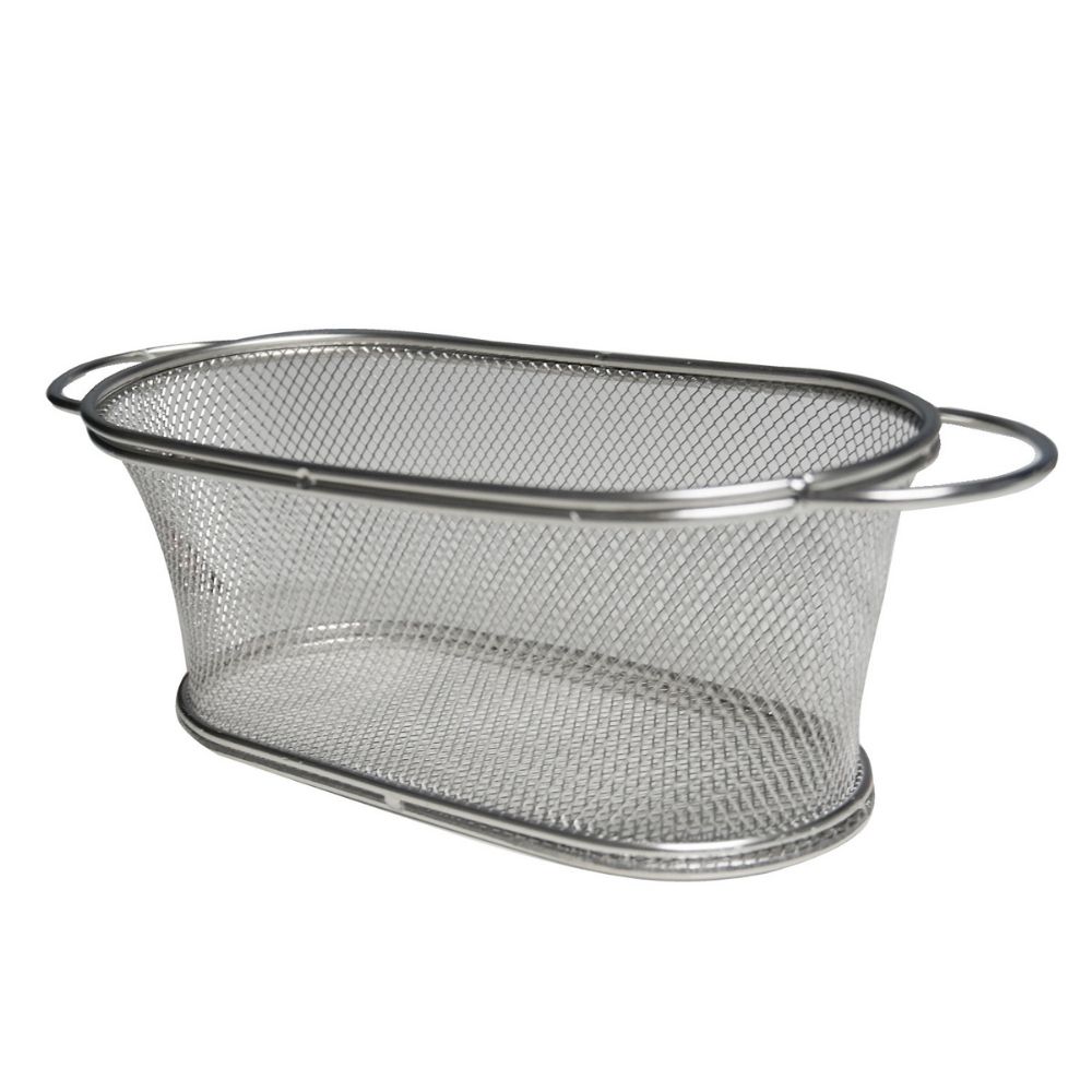 KITCHEN MAESTRO Multi-Purpose Basket Oval Food Strainer Mesh Basket