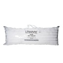 LIFESTYLE Ergonomic Body Pillow Cotton 300 Thread Count White With Multiple Size Variations