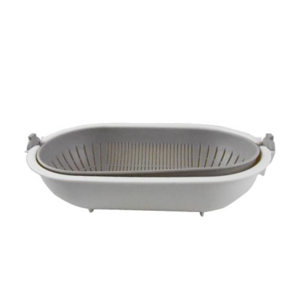 MASFLEX Multi-Purpose Oval Drain Basket with Detachable Basin