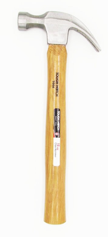 TOUGH NOTCH Aht49 Claw Hammer Wood Handle 16Oz