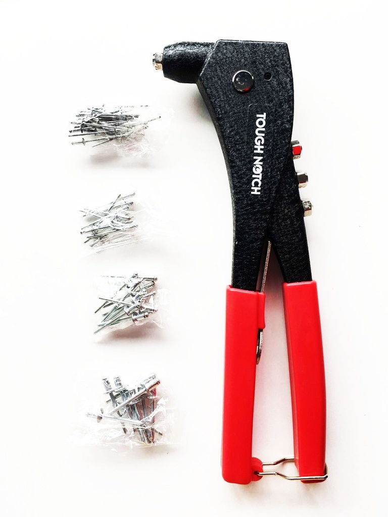 TOUGH NOTCH Aht51 Hand Riveter Alum W/50Pcs Rivets