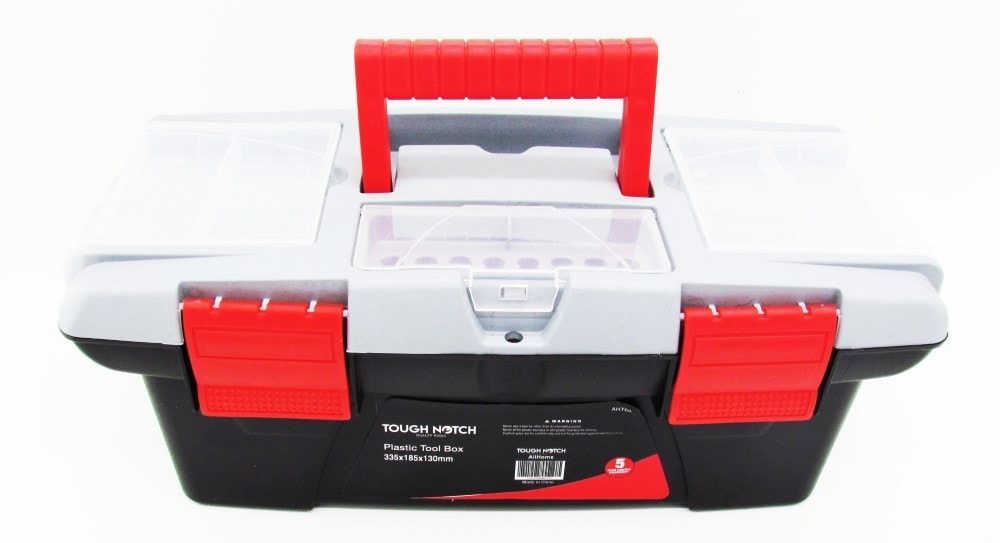 TOUGH NOTCH Aht68 Plastic Tool Box 335X185X130Mm