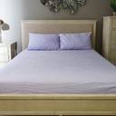 Linen N Things 3pcs Set Bedsheet Cotton 300 Thread Count Light Purple