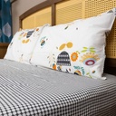 HOMETHREADS 3 Piece Set Bedsheet Flowers With Multiple Size Variations