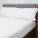 HOMETHREADS 3 Piece Set Bedsheet White With Multiple Size Variations