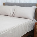 HOMETHREADS 3 Piece Set Bedsheet Hotel Collection Beige With Multiple Size Variations