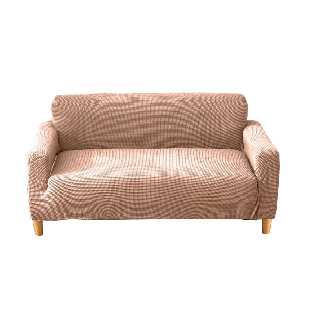 URBAN COMFORT Fleece Sofa Cover Brown With  Multiple Size Variations