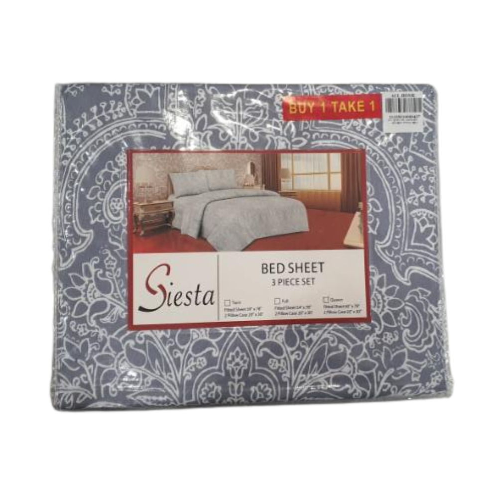 BUY 1 TAKE 1 SIESTA BEDSHEET RANDOM DESIGN