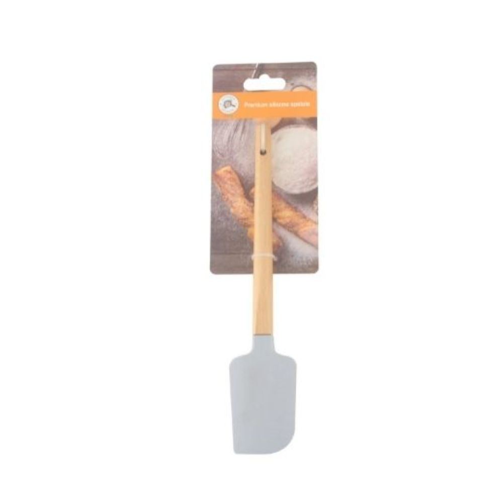 KITCHEN SECRETS STU234 Silicone Spatula with Beechwood Handle