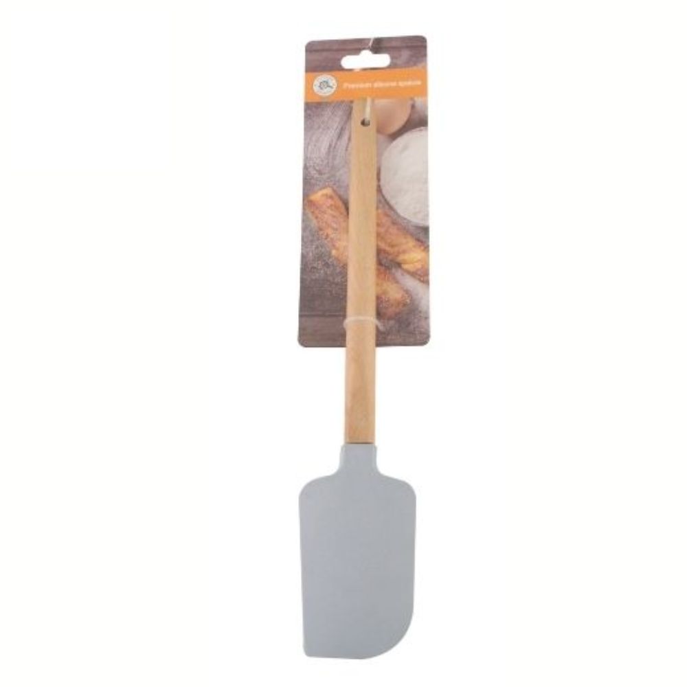 KITCHEN SECRETS STU235 Silicone Spatula with Beechwood Handle
