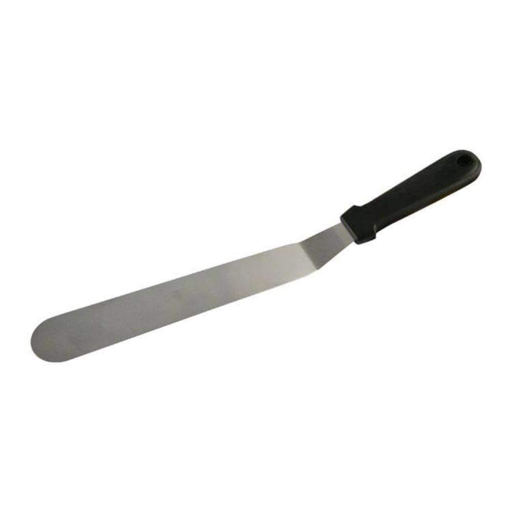 MASFLEX Stainless Steel Cooking Utensil Angled Spatula with Plastic Handle