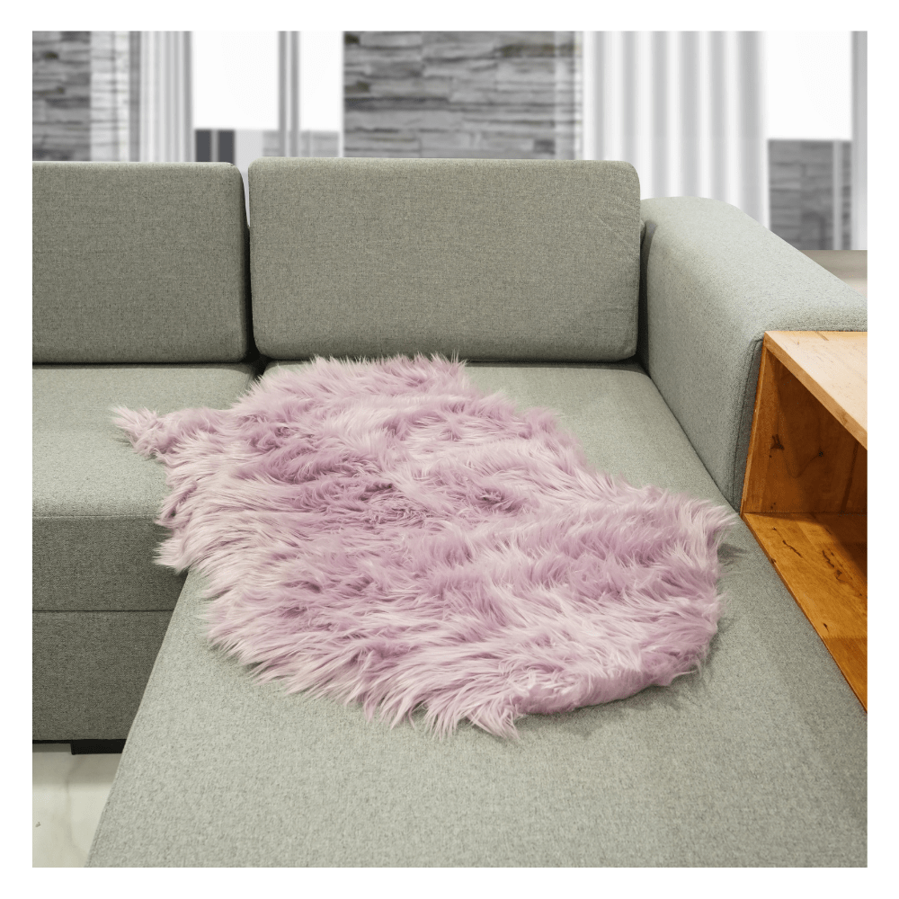 Faux Fur Rug Mauve 